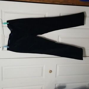 Talbots black velvet pants